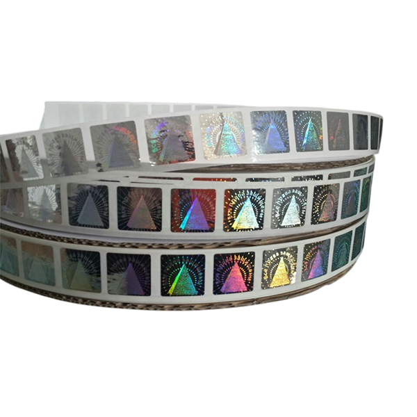 Adhesive holographic sticker