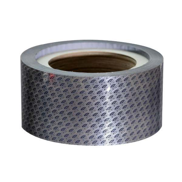 Scratch hot foil with logo and letter