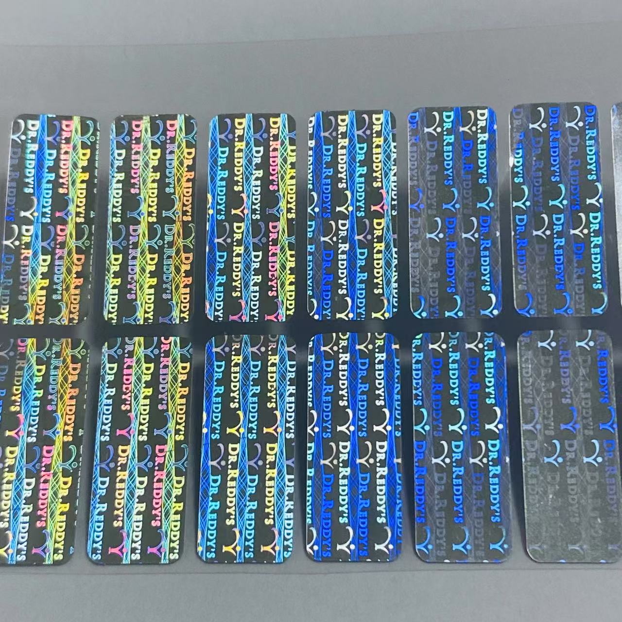 Hologram label it can not be removed after put on products