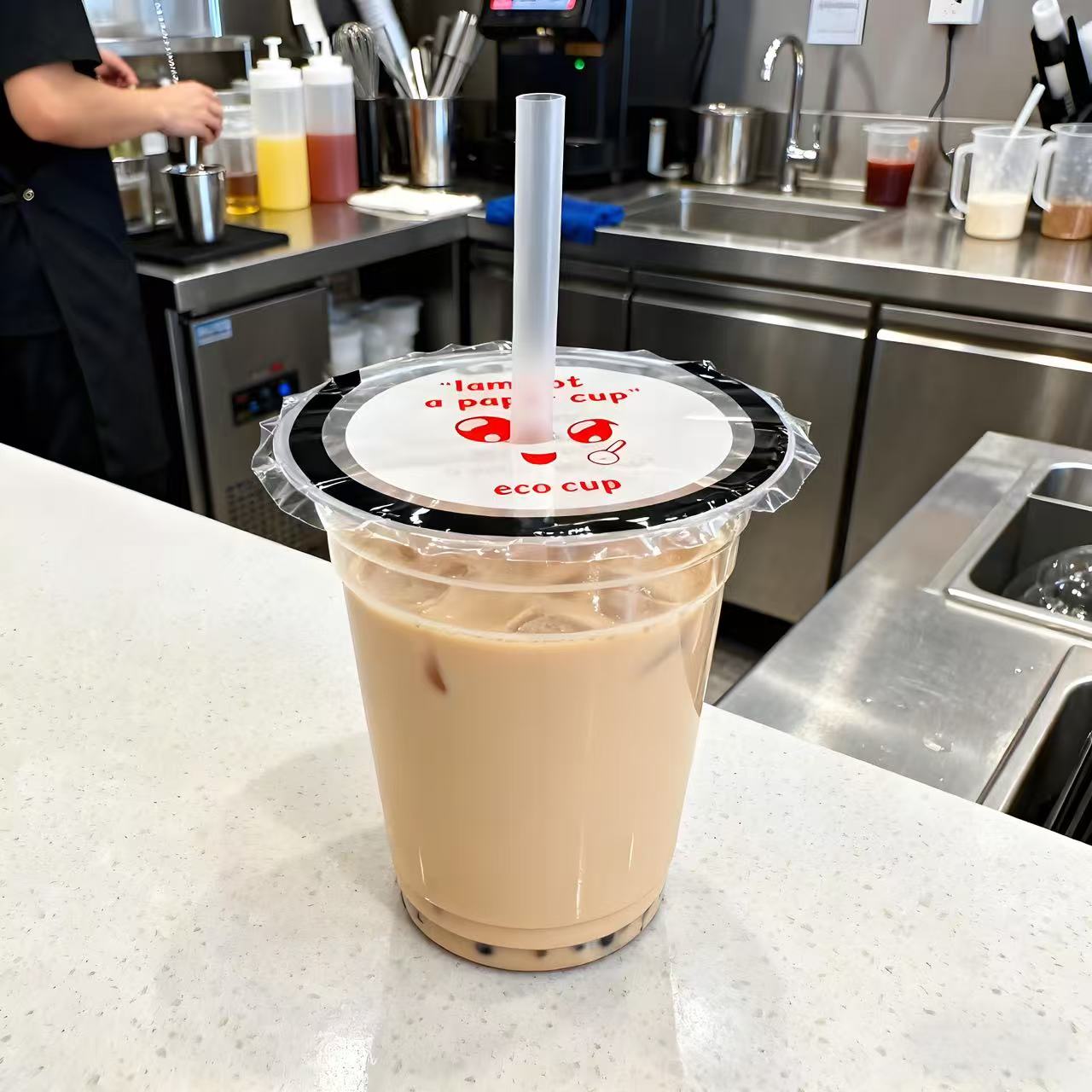 Custom  Lid  label for plastic or PP  cup