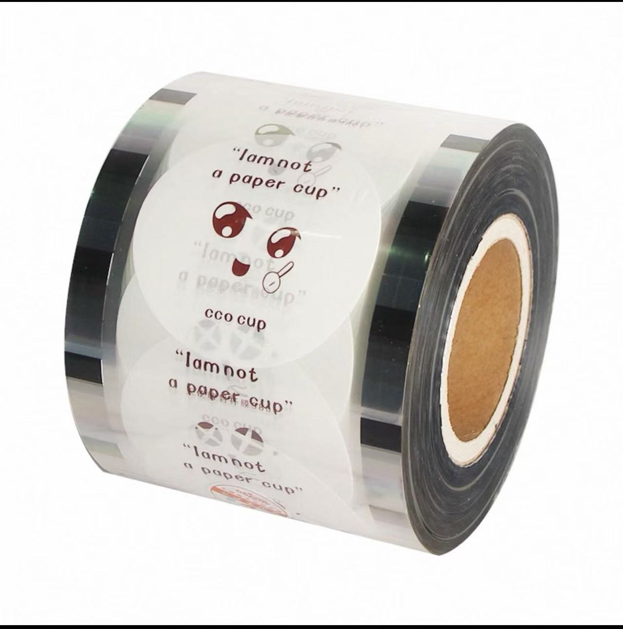 Custom  Lid  label for plastic or PP  cup